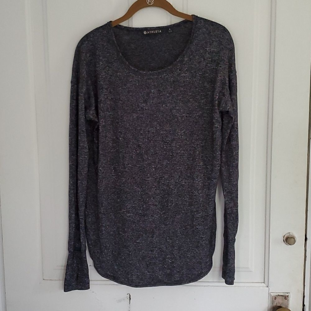 Athleta Dark Grey Heathered Top